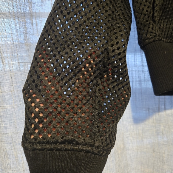 GUESS Black Mesh Bomber Jacket - Picture 5 of 5